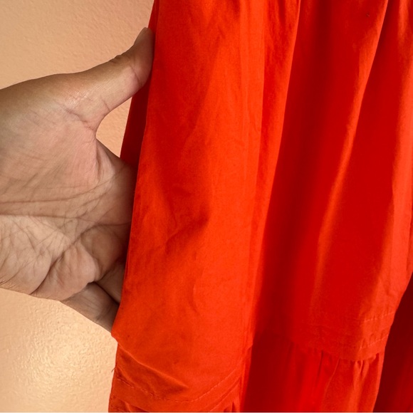 Quince 100% Organic Cotton Poplin Tiered Maxi Dress size Large - Picture 11 of 13